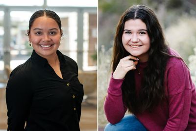 portraits of Cianna Brooks and Grace Smithson